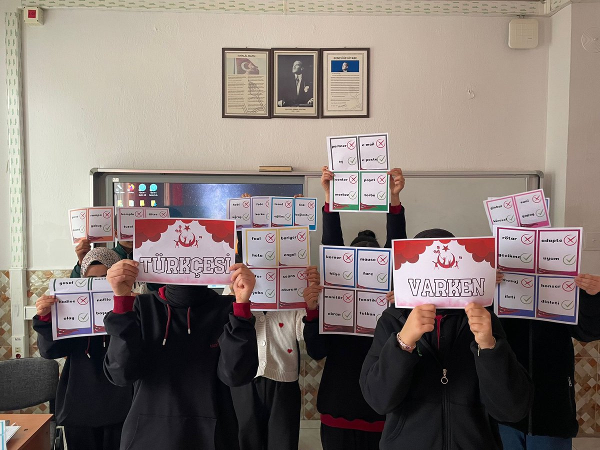 akkisecpl's tweet photo. Dilimizin Zenginlikleri Projesi kapsamında “Türkçesini Söyleyelim” aralık ayı etkinliği sınıflarımızda gerçekleştirilmiştir. https://t.co/w0huWmD8gm