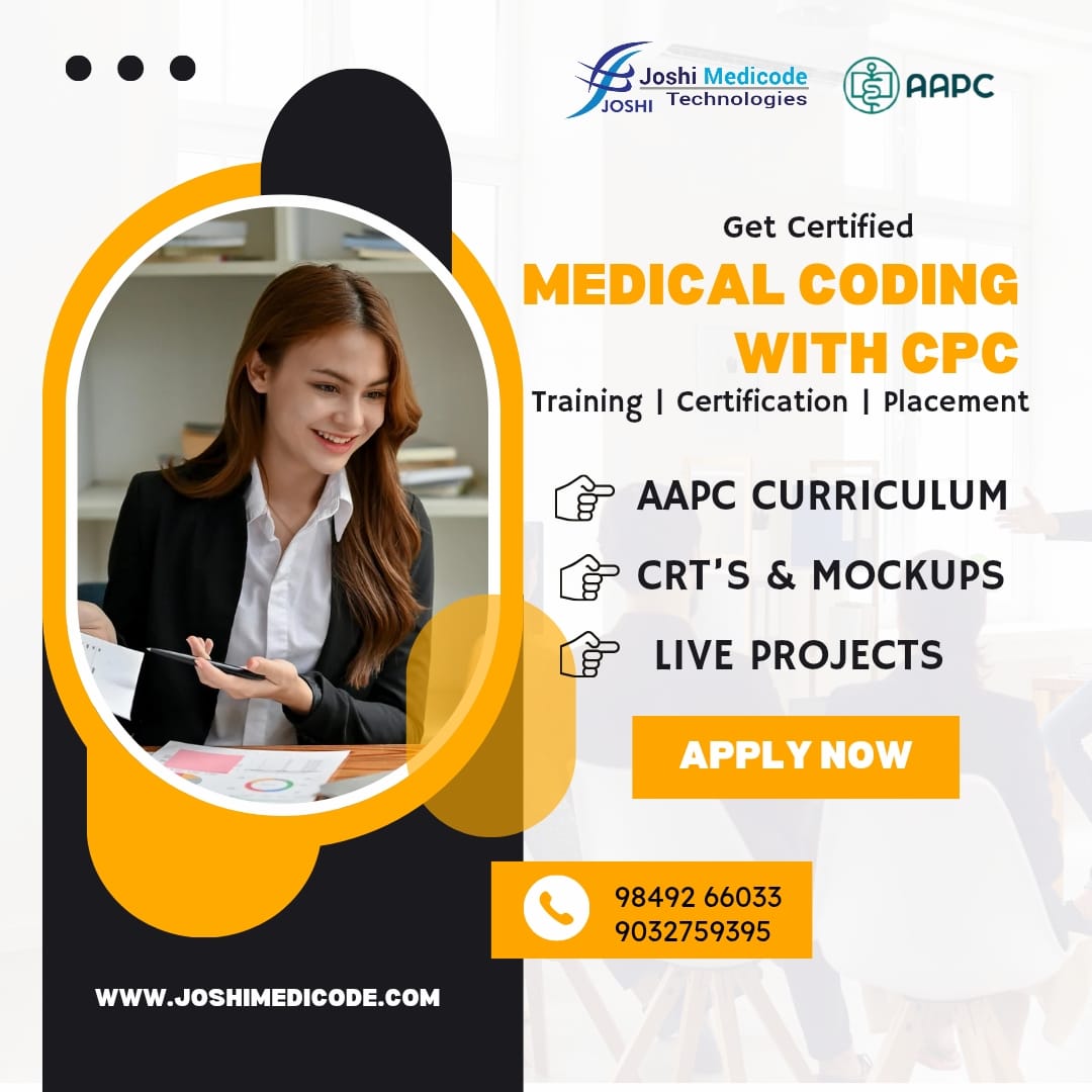 joshimedicode's tweet image. Launch your career with Medical Coding &amp;amp; CPC Training at @joshimedicode1 Technologies—complete training, certification prep, and placement assistance in one place!
Enroll today and step confidently into the healthcare industry!

#MedicalCoding #CPCTraining…