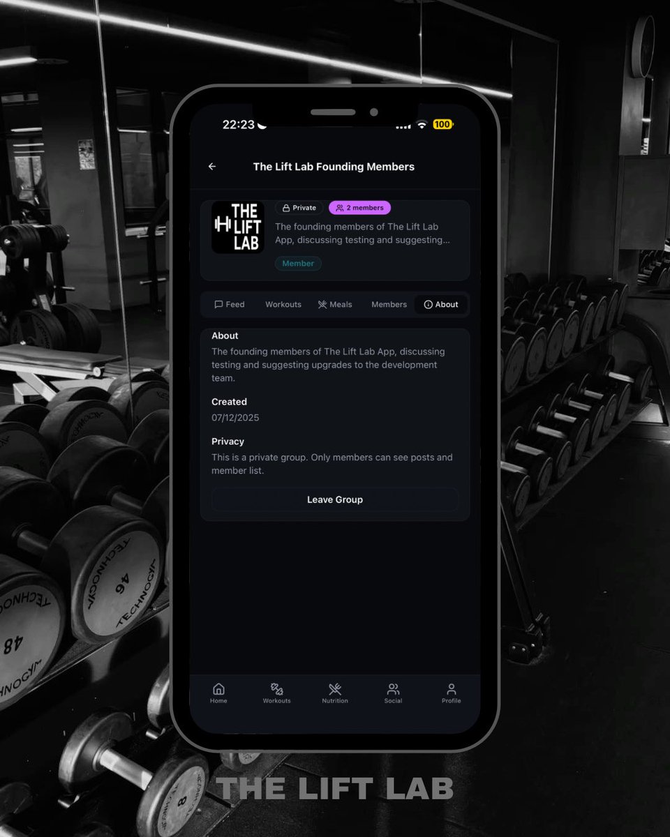 TheLiftLabApp's tweet photo. THE LIFT LAB Beta is going live on TestFlight.

We need a limited number of real ones who actually lift to join the founding members club, use the app, try to break break it and make it unbeatable.

More information on our Instagram 👀
#Gym #Fitness #Trending #GymApp https://t.co/mEm7I4C0hv