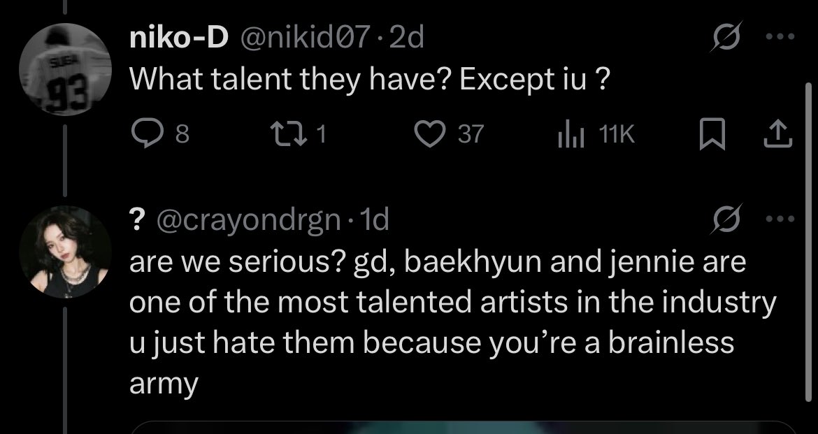 tayforloves's tweet photo. @majorastwt @DelyiaJ @crayondrgn @nikid07 you guys always play the victim when you were the ones who started it. every idol has talent. that’s not even up for debate. and the fact is, even with dating rumors, they stay booked, relevant, and their fans don’t throw tantrums. that says everything https://t.co/rjf3QtIt1K