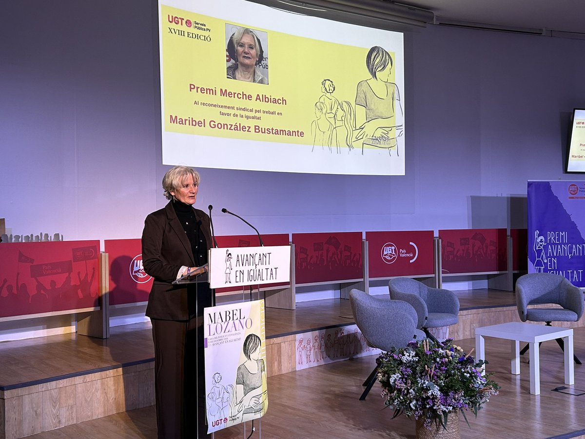 Arrancamos el acto #Avançantenigualtat con el reconocimiento a nuestra compañera Maribel González, una mujer intrépida, adelantada a su tiempo y defensora de los derechos de las mujeres.

Con nosotras ya Mabel Lozano y una amplia representación de sociedad civil y el feminismo
