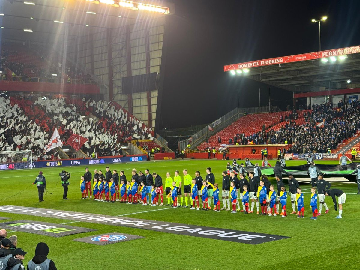 Soccerphile's tweet photo. #Aberdeen are out of the Conference League with a game to spare after defeat at #Pittodrie to #Strasbourg 0-1; there was a disallowed goal, a penalty save by #DimitarMitov but not enough on a cold night #ConferenceLeague https://t.co/zuyt6m7kdH