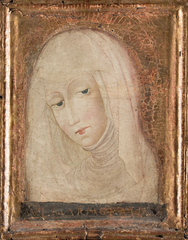 De 100.000 a 120.000 euros sube en <a href="/AnsorenaArte/">Ansorena Arte</a> la tabla con temple y óleo del Maestro de la corona de Aragón, ¿Gonçal Peris?, Verónica de la Virgen (37 x 29,5 cm). 
Vaya inicio de de subasta... Lo vamos contacto en directo para <a href="/ArsMagazine/">Ars Magazine</a> 
arsmagazine.com/ansorena-en-di…