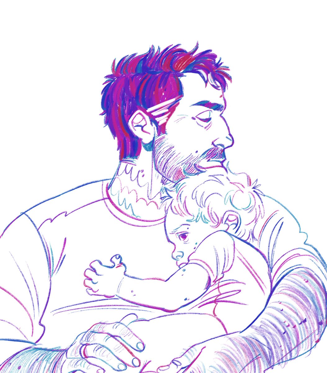 milkydough's tweet photo. Good morning!! Cuddles with Pa https://t.co/15UILyjlH7