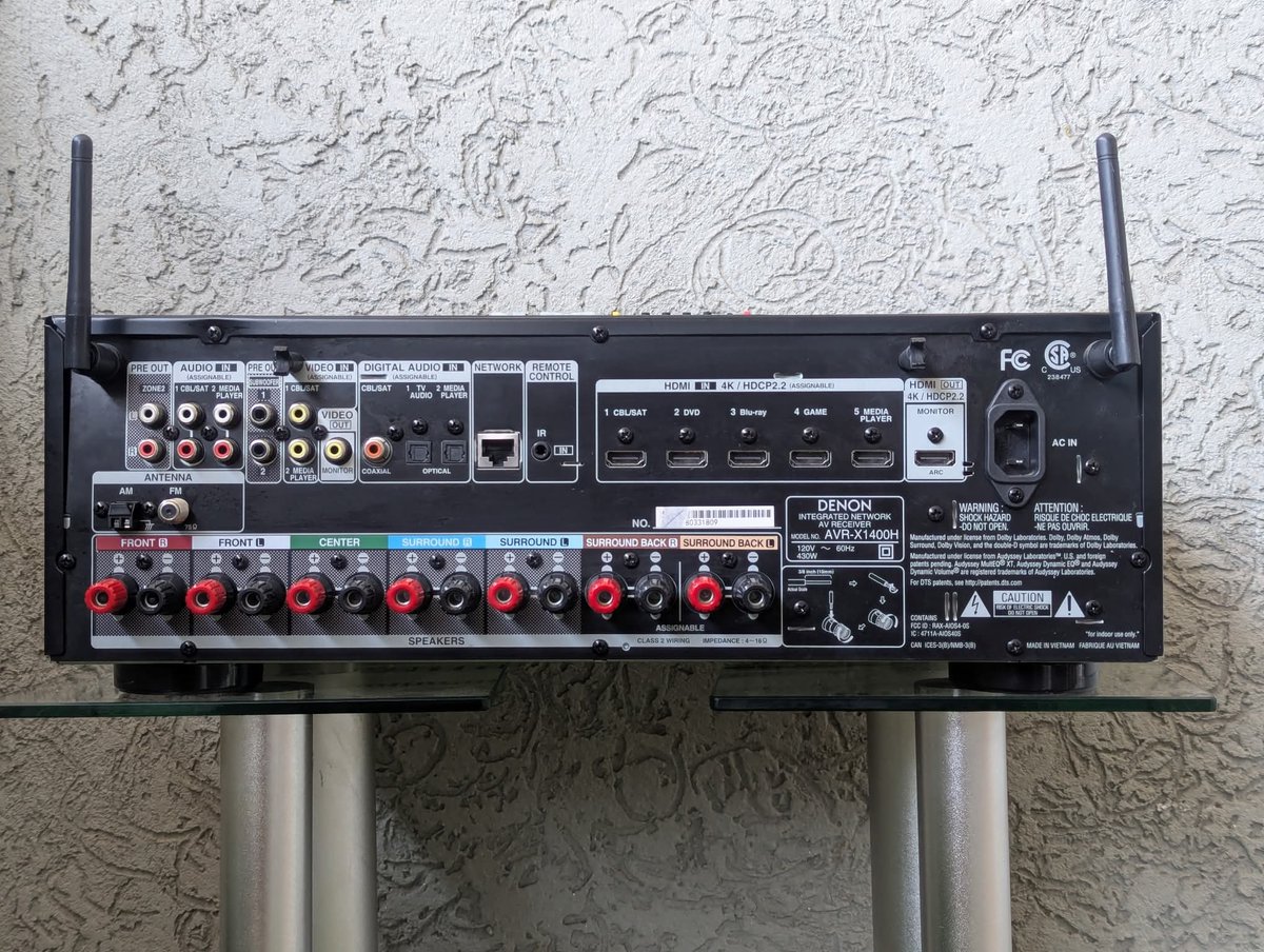 mtronics_'s tweet image. Denon AVR-X1400H – Command Series 🔥 7.2 channel Av Receiver system 
KSH.75,000
📞Call*what's app us via+254738240939 to place your order.