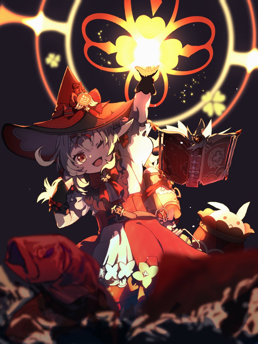 cabbage6491's tweet photo. #原神
#クレー
#二次創作 

おさかなドッカーン！！ https://t.co/q9jMQI488H