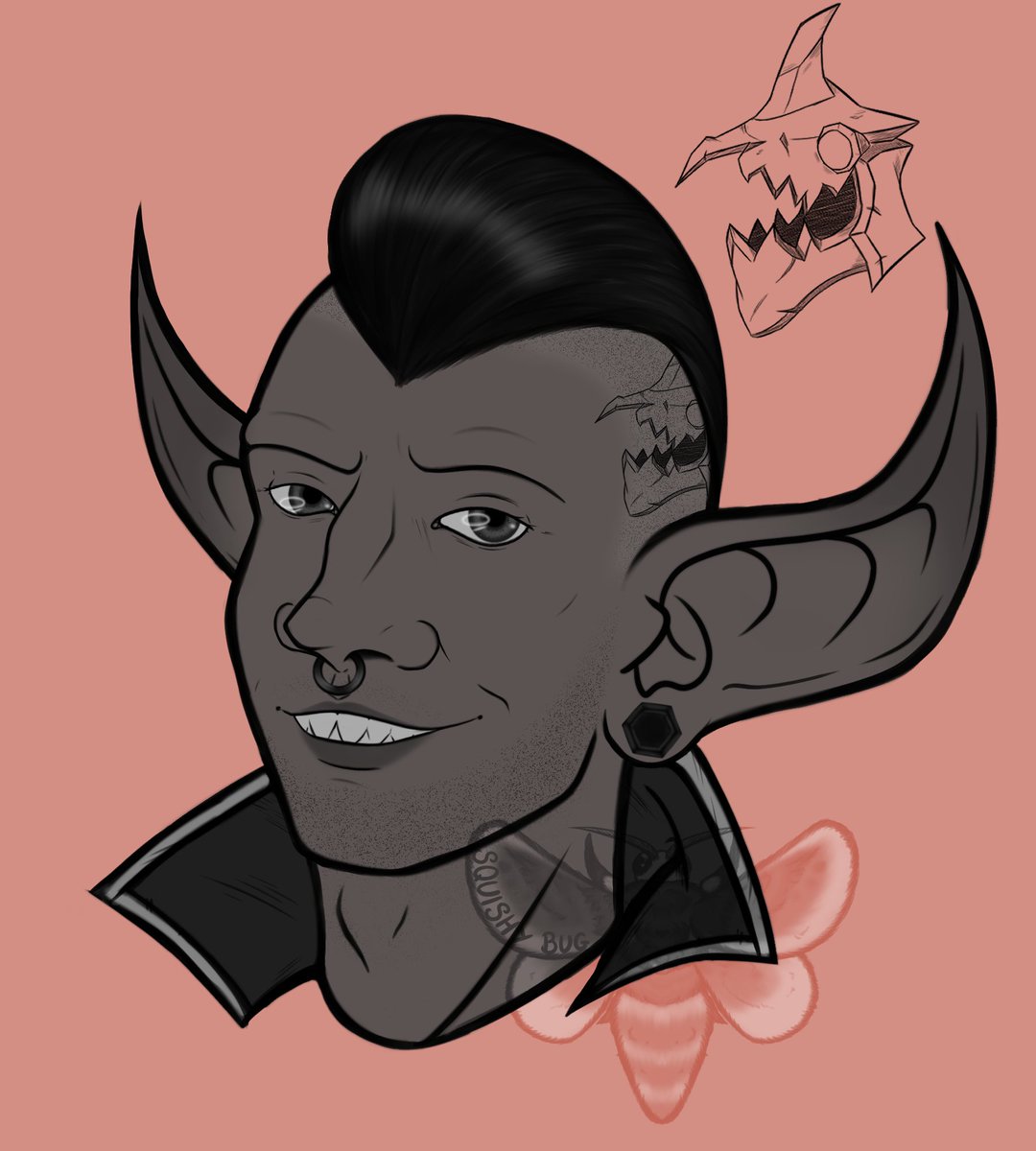 Birthday gift for a friend of their Goblin, Skuzz! 

#WorldofWarcraft #Goblin #SFW #SFWArt