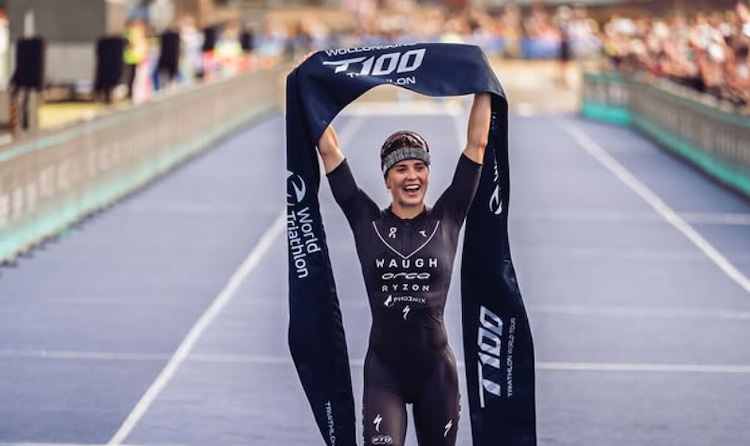 Kate Waugh <a href="/KateWaugh1/">Kate Waugh</a>  vence la final y las Series Mundiales T100 en Qatar triatlonchannel.com/2025/12/12/kat…