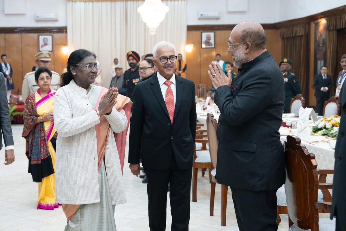 It was a honour to meet the Hon’ble President of India Smt Droupadi Murmu Ji, <a href="/rashtrapatibhvn/">President of India</a> at Lok Bhavan Imphal during a special dinner. Her gracious presence and thoughtful interaction reflected the dignity of the highest constitutional office. An evening marked by warmth,