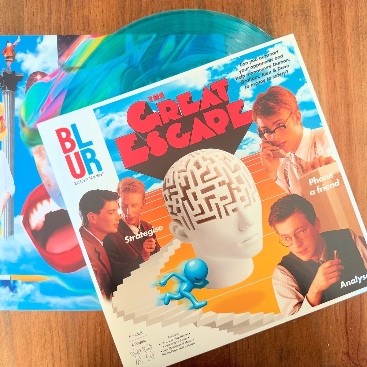 Otro vinilo más que se une a mi larga colección. Edición 30 aniversario de The Great Scape de blur, uno de sus mejores álbumes.