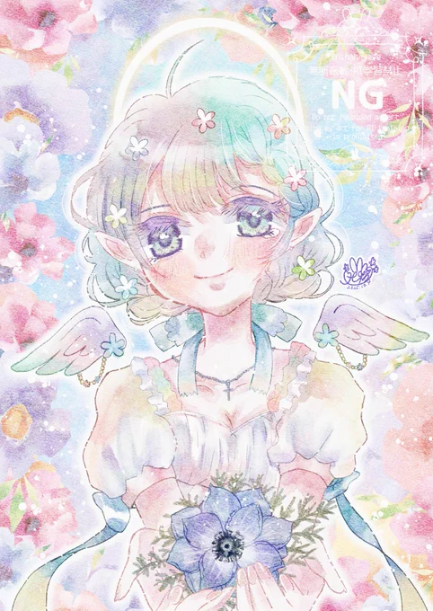 #伸びた伸びないは置いといて2025年自身が思う力作 デジタル水彩塗りの自分らしい 塗りが確立したと感じた作品 大好きな1枚です