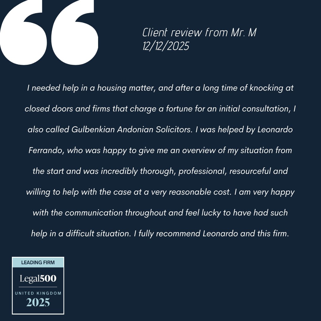 Gulbenkian Andonian Solicitors tweet media