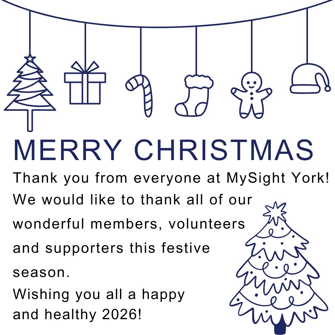 MySightYork's tweet photo. Christmas closure:
Our offices will be closed for the Christmas holidays from today (Friday 19th December) at 3pm and we will reopen at 9am on Monday 5th January.

From everyone at MySight York, we wish you a very Merry Christmas and a Happy New Year! https://t.co/qXPUVfDD65