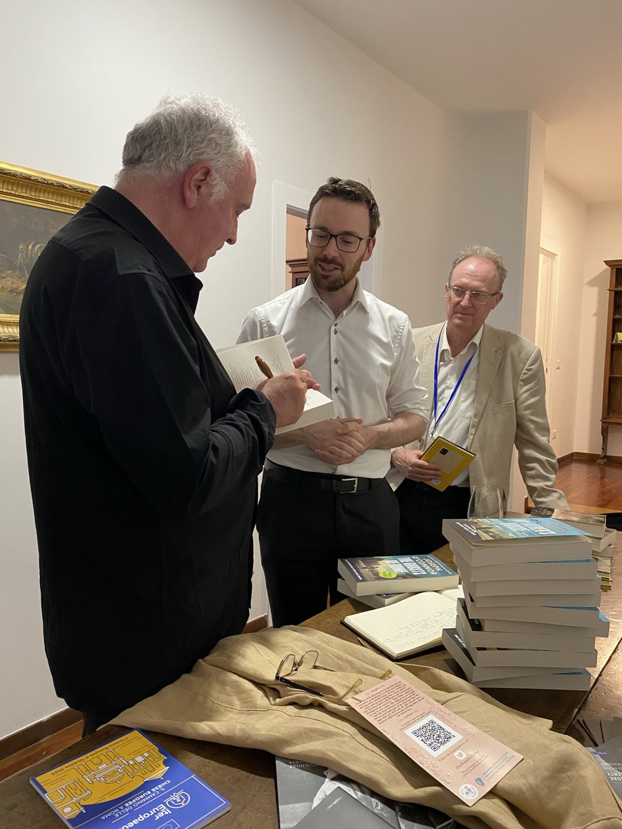 As The Ghost of Rome is named the <a href="/Postvox/">An Post</a> Irish Book of the Year, we extend our most heartfelt congratulations to our friend Joseph O’Connor. We were delighted to host him during the Irish in Rome Conference, where we also had the chance to listen to him reading a few passages!
