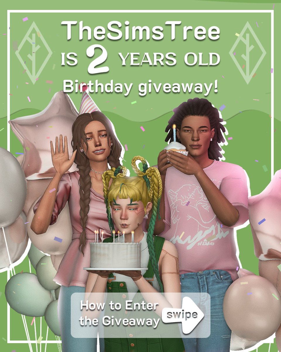 thesimstree's tweet image. Happy Birthday TheSimsTree! And Giveaway! 

A very special date has quietly crept up on us…
🎉 TheSimsTree turns 2 years old! 🎉

✨ Over these two years we’ve grown more than we ever dreamed of in the beginning. We released more than 30 updates - big and small - introduced new…