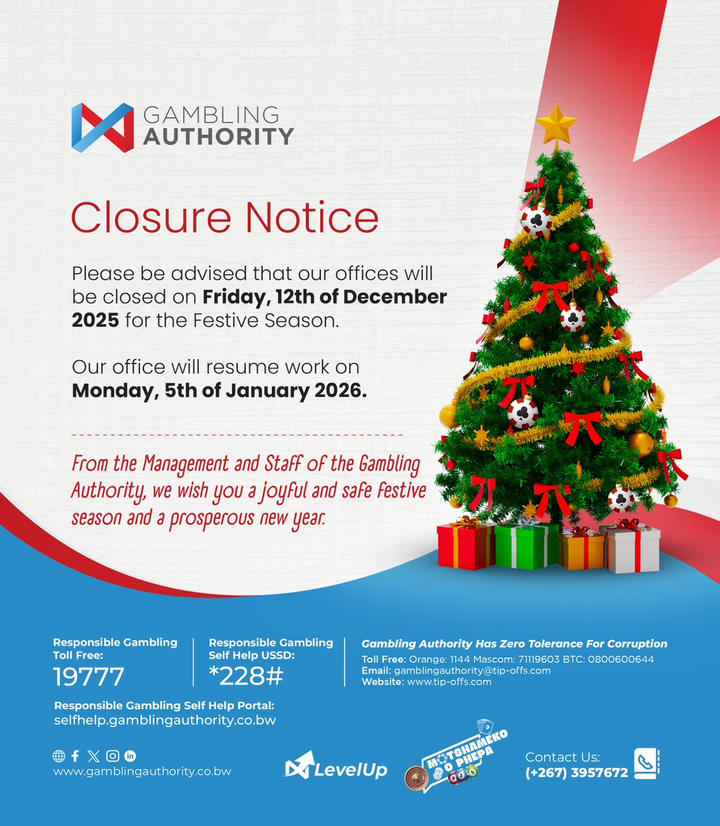 Gambling Authority tweet media