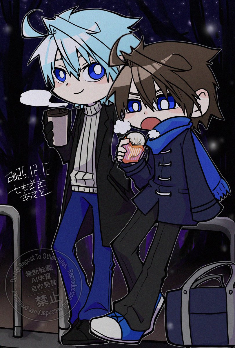 ひさしぶりにルキウスと光輝くん描いた！