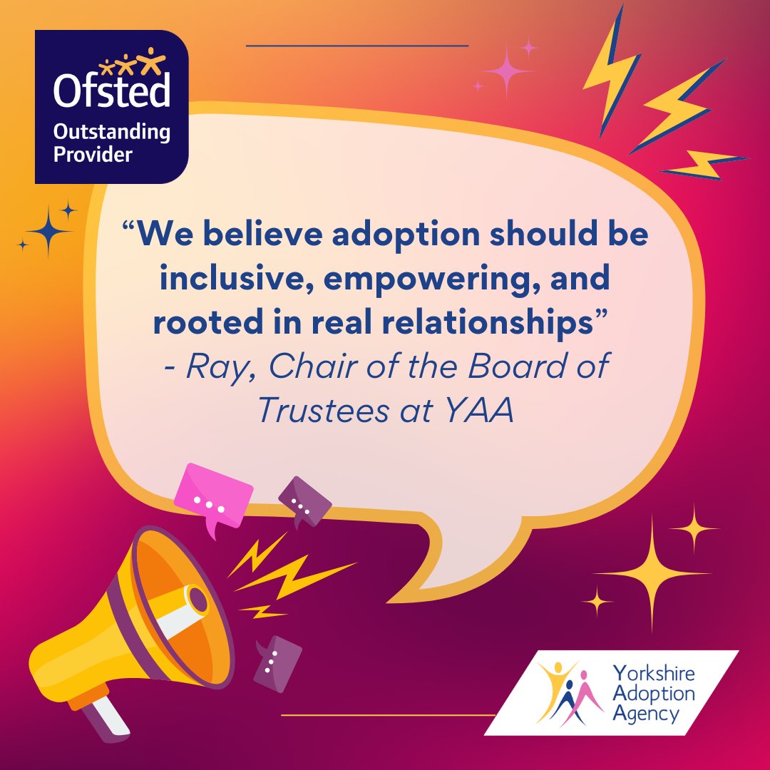 Y_Adopt's tweet image. We are OUTSTANDING! 
The team are incredibly proud to be rated an Outstanding provider by Ofsted.
Read the full report on our website!
#YorkshireAdoptionAgency #Outstanding #AdoptionService
