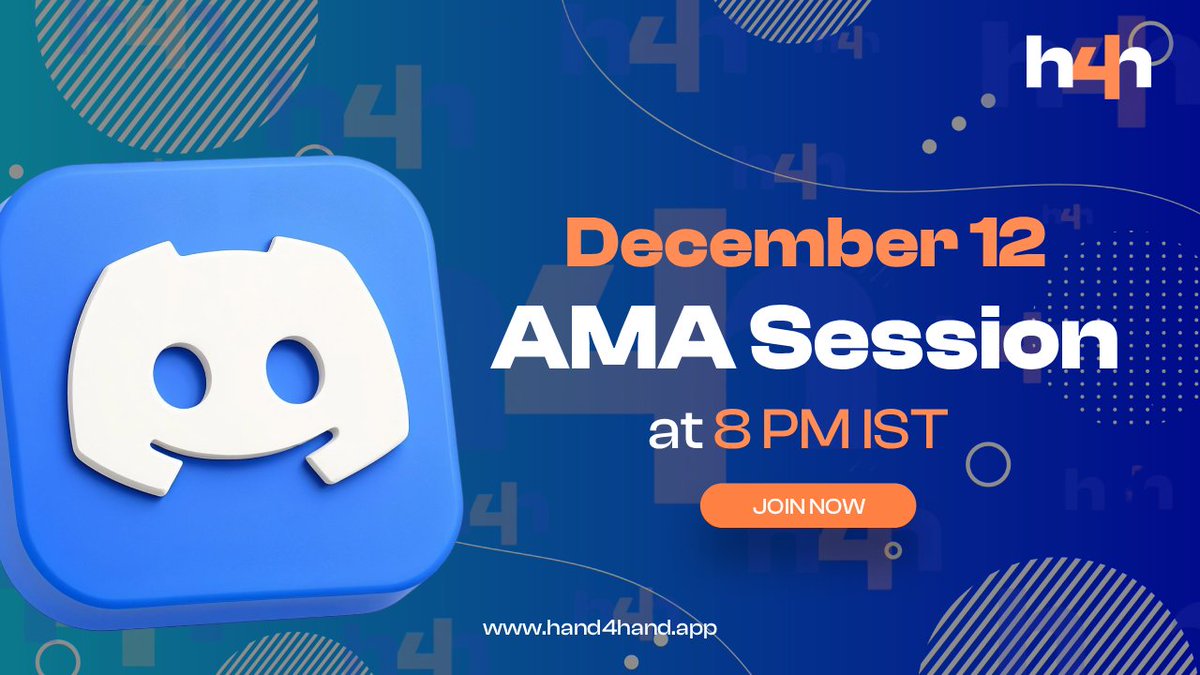 Hand4Handapp's tweet image. Small actions. Big impact. Global change. 

Join today’s AMA  at 8PM IST as we break down how Hand4Hand turned simple contributions into real-world support this week.

Join at 8 PM IST: luma.com/hqhmyjl3 

#Hand4Hand #givetogether #askmeanything