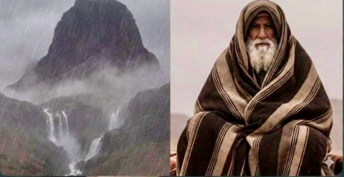 (وصف امرؤ القيس جبلَ ثبير تحت غزارة المطر، كأنه شيخٌ في بِجادٍ مُزَمَّل "البجاد المزمل كِساءٌ مُخطَّط" فقال: 

كأنَّ ثبيراً في عرانين وَبْلِهِ
كبيرُ أُناسٍ في بِجادٍ مُزَمَّلِ

كأن امرأ القيس صَوَّرَ لنا المشهد بآلة تصوير!).