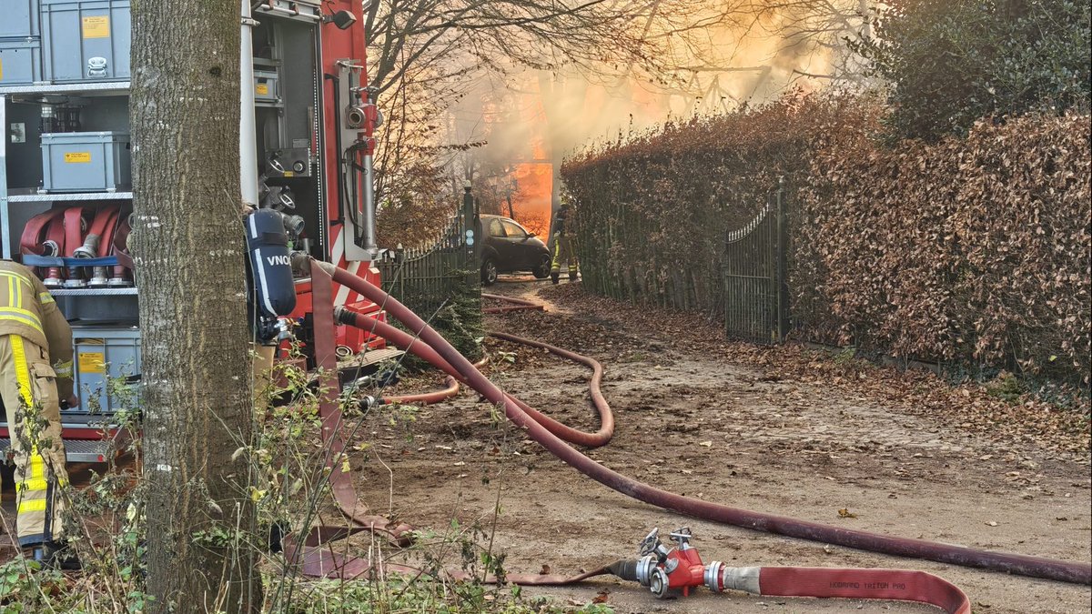 Brand in Velswijk door mogelijk drugslab