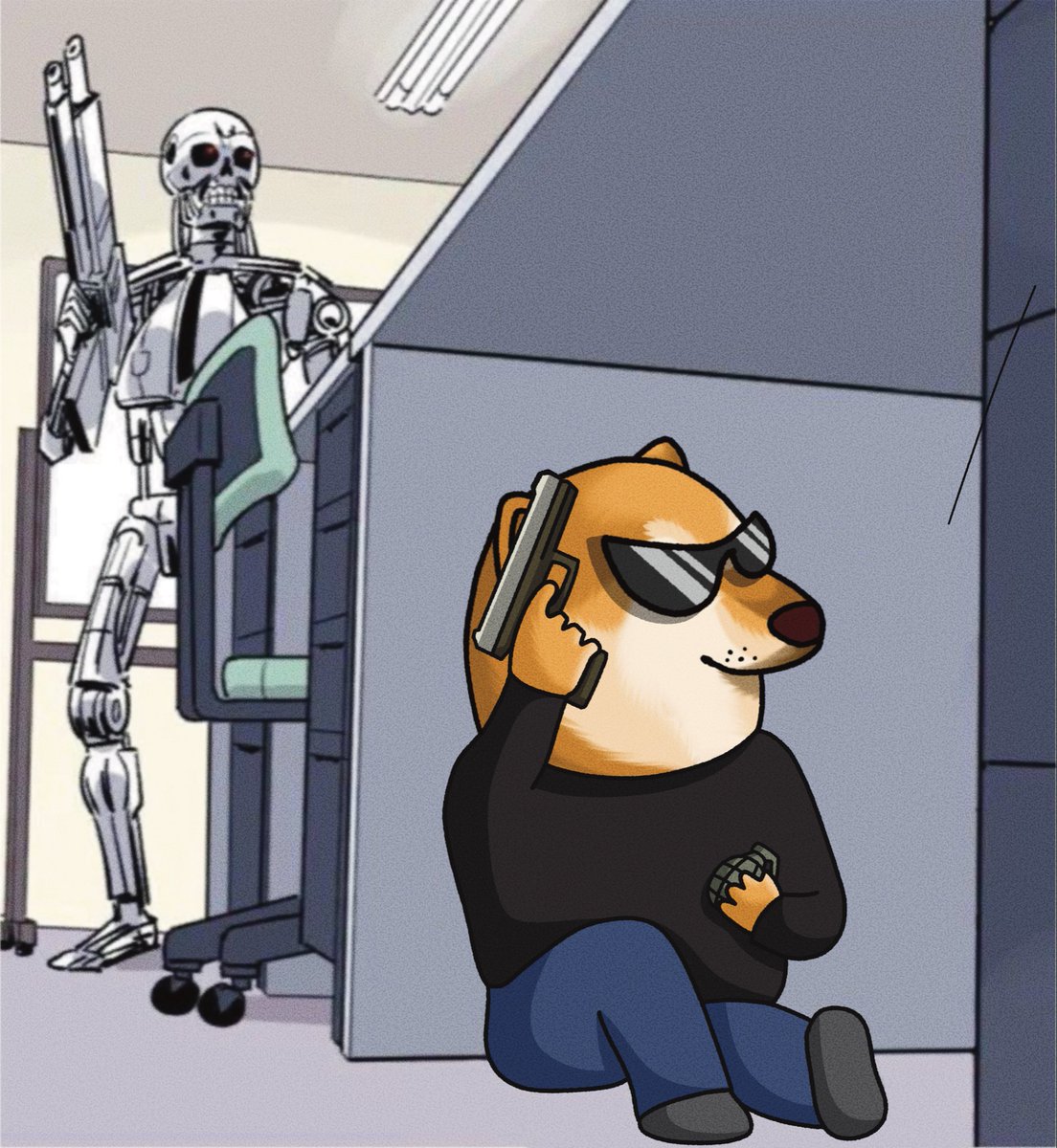 The terminator is on me

Get him 12 o’clock!