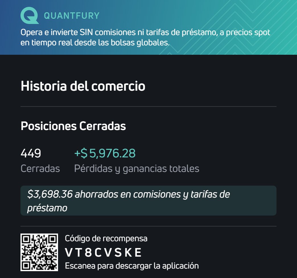 baloo1061's tweet photo. #Quantfury
aqui lo que me he ahorrado operando con quantfury este año https://t.co/KTydldqd3Q
