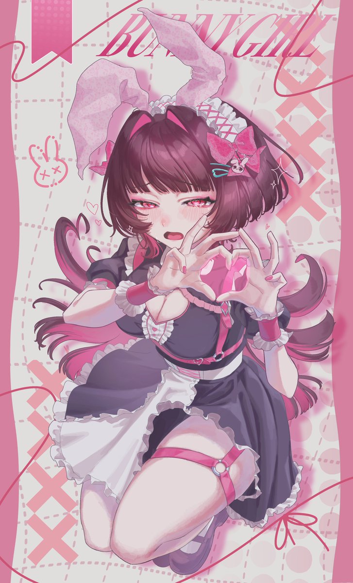 nuwaaa_4690_'s tweet photo. 🐰ᩚ︎💕︎  #OC  #illustration 
※タップ推奨 https://t.co/90vOEMvZCm