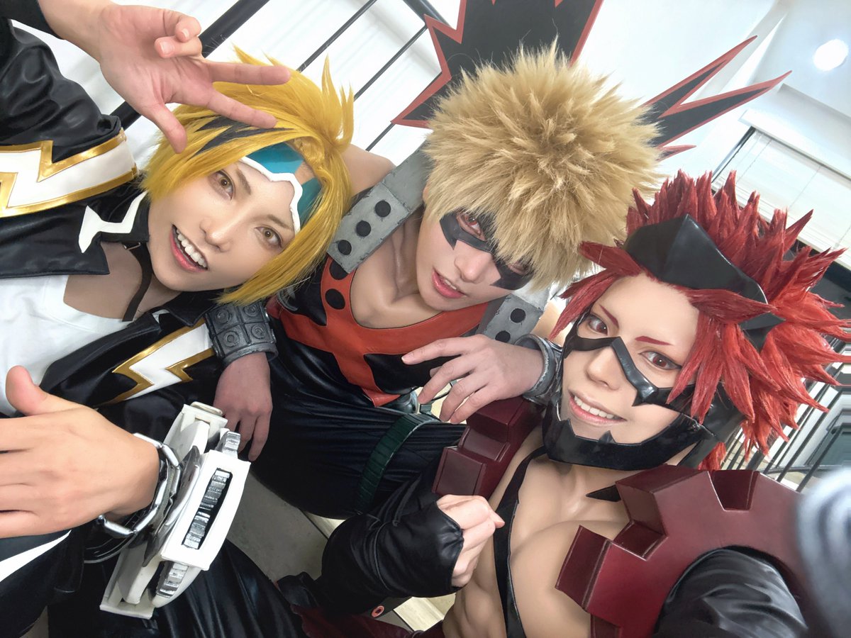 muggggi's tweet photo. 派閥してきた！！！久々切島⚙️💪
るこ💥あき⚡️ありがとうございました〜！！！⚠︎コスプレ https://t.co/GBLlOvdi53