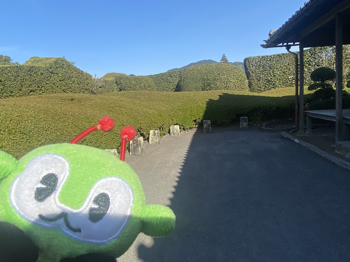 知覧武家屋敷庭園です♩
みんくるが同じ画角からご案内します♩
