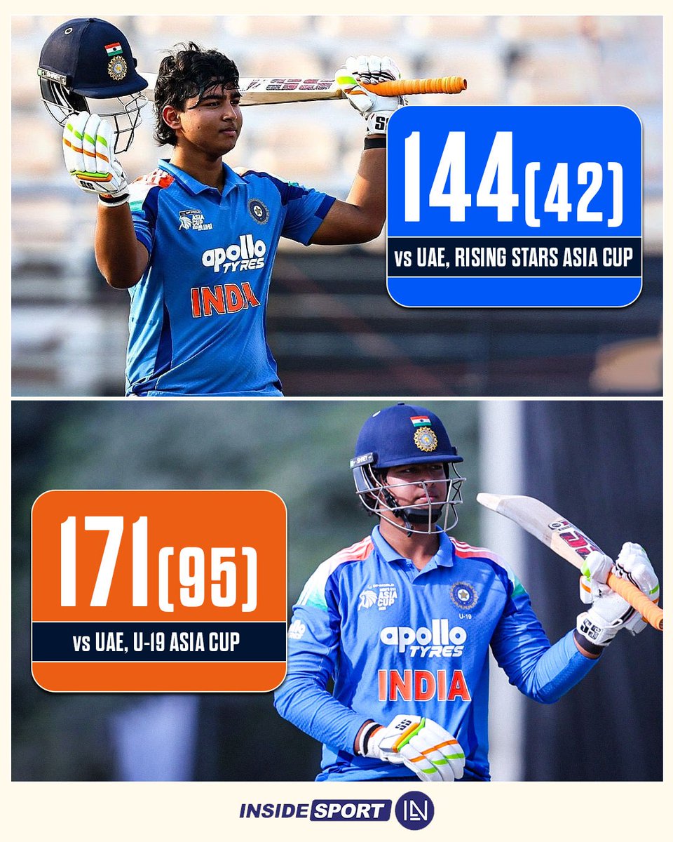 InsideSportIND's tweet photo. Vaibhav Suryavanshi: A batting maestro against the UAE 💥🏏

#VaibhavSuryavanshi #INDvsUAE #IndianCricket #AsiaCup #Insidesport #CricketTwitter https://t.co/VK36ldKn1z