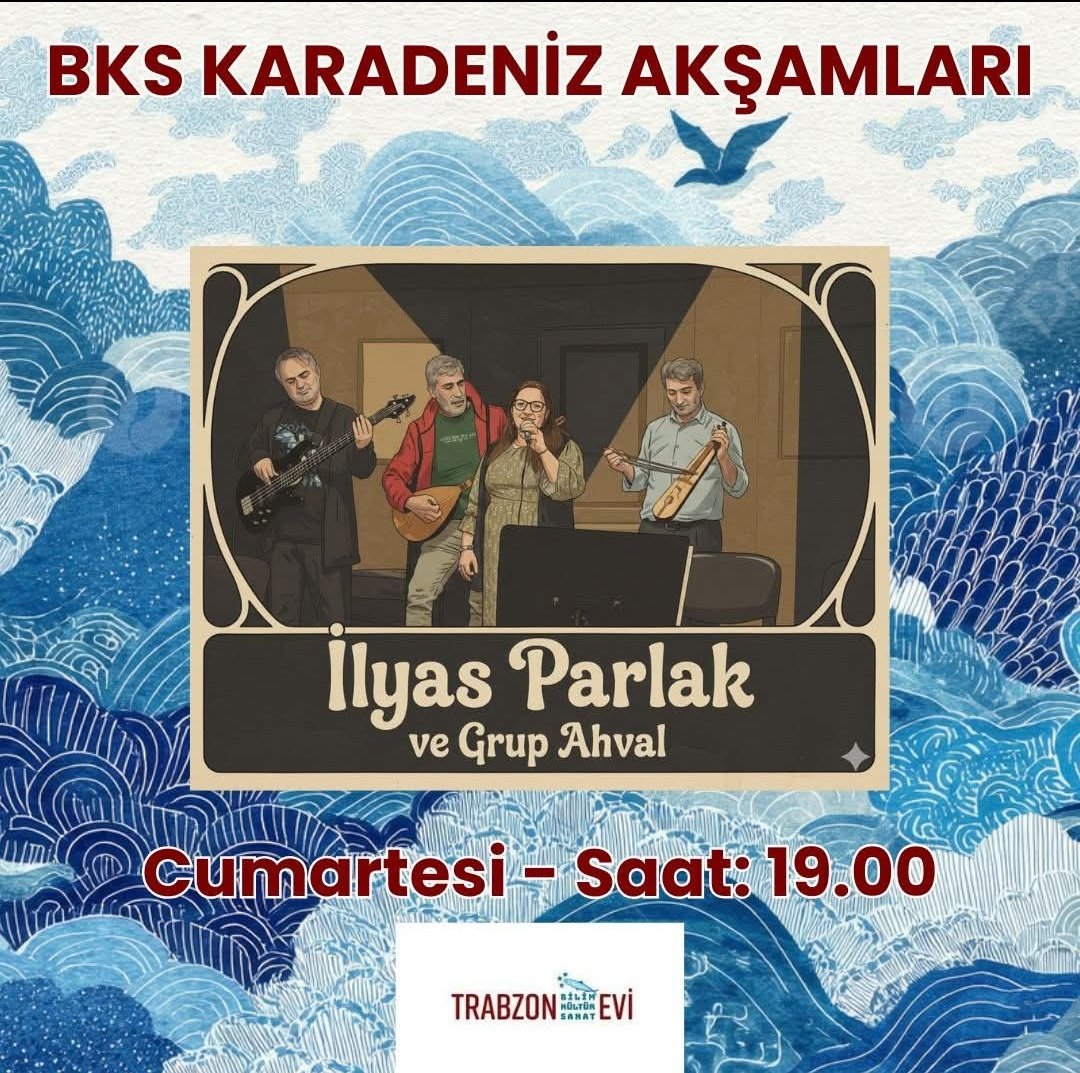 ⭐ Karadeniz Akşamları'nda buluşalım 🎙️🎶
📍 Cumartesi - 19.00