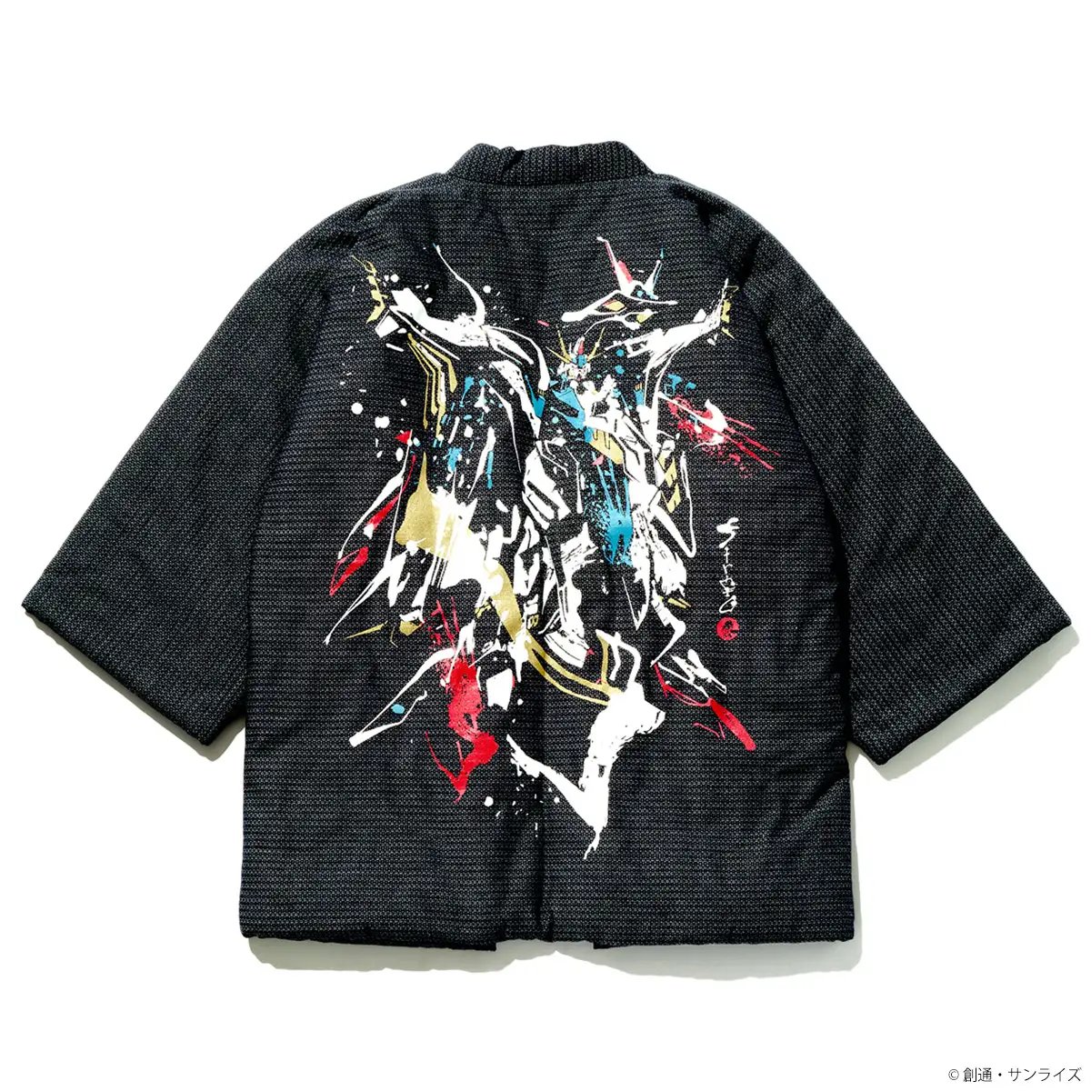 新品 STRICT-G 宮田織物 νガンダム 逆襲のシャア 半纏ロング STRICT-G JAPAN 宮田織物『機動戦士ガンダム 逆襲のシャア』半纏 ν