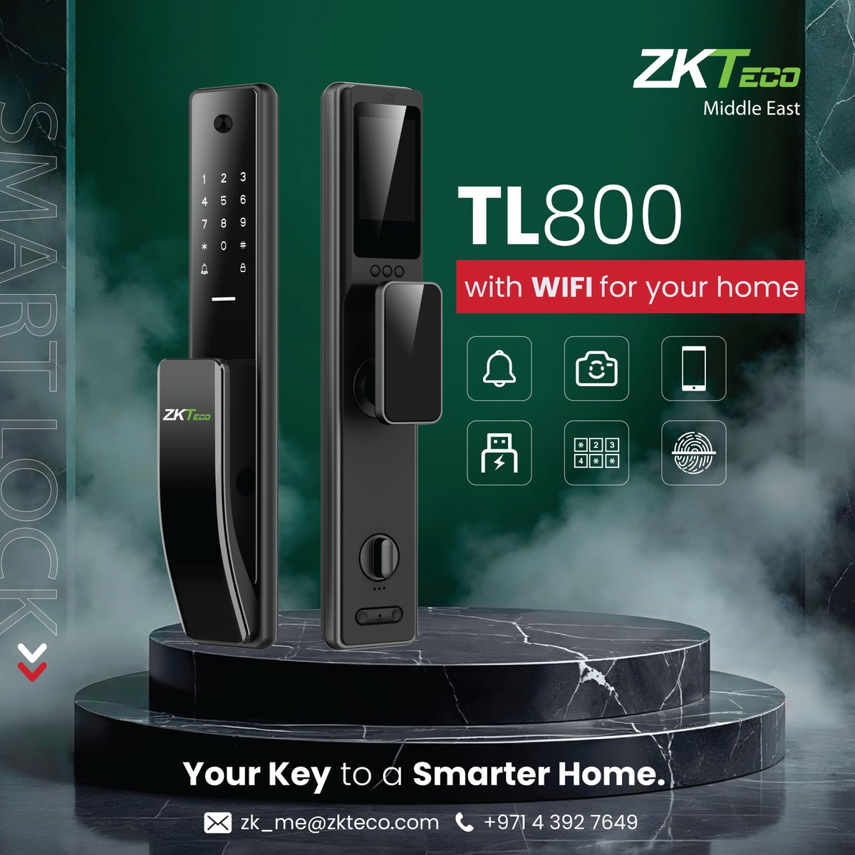 ZKTecoME's tweet image. 🔐 Smart Entry, Peace of Mind
Upgrade your home security with TL800 Smart Lock with indoor monitoring view.

#SmartHome #ZKTeco #SmartLock
Learn More: zkteco.me/product-detail…
Contact us: zk_me@zkteco.com