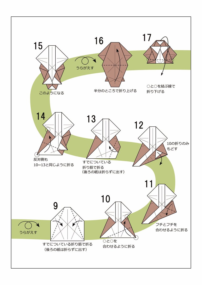 duskinnnnn's tweet image. 折り方