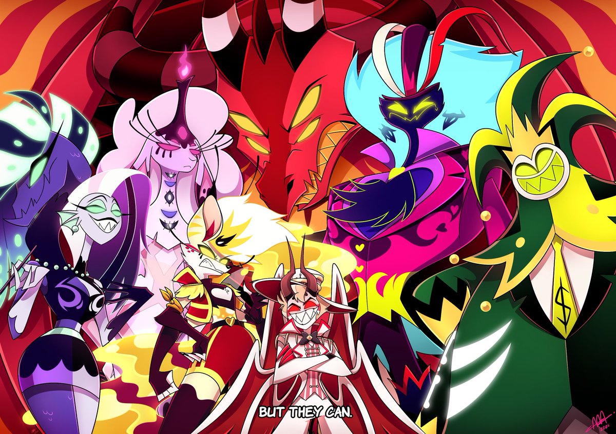 Vell0z's tweet image. It would be fun if it were true. (5) fin
I'm re-uploading the image because someone has taken my work.
#HazbinHotelFanart #HazbinHotelLucifer #HazbinHotel #HelluvaBoss