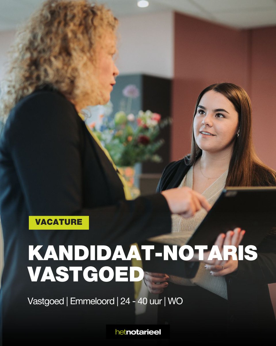poldernotaris's tweet photo. Word jij onze nieuwste aanwinst in Emmeloord? 🌟 
Wij zijn op zoek naar o.a. ervaren #kandidaat-notaris!

Ben jij of ken jij iemand die perfect bij één van deze functies past? Kijk op: https://t.co/kEAeftNTAr

#Vacature #Vastgoed #Ondernemingsrecht #Emmeloord #notaris https://t.co/QzfAAmZDft