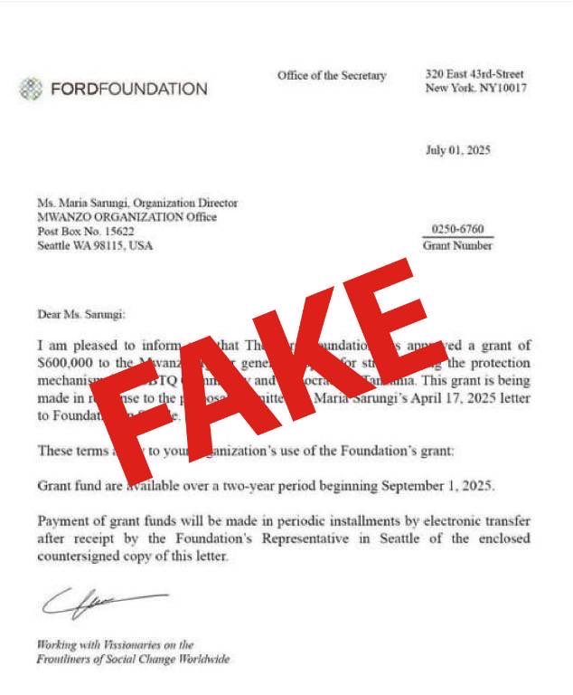 Serikali ya Suluhu lazima iwajibishwe na iachane na kueneza taarifa za uongo dhidi ya wananchi na wanaharakati halisi. Pia, kwa yeyote anayeweza kusoma, Ford Foundation haifadhili ajenda zozote za kisiasa … <a href="/C_NyaKundiH/">Cyprian, Is Nyakundi</a>