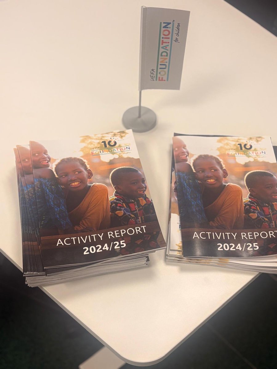 UEFA_Foundation's tweet photo. 🎉 10 years of impact!
The UEFA Foundation for Children celebrates a decade of using football as a force for good.
Our 2024–25 Activity Report is now live!
👉 https://t.co/XGrq7RqryJ
#Everychildisachampion #10YearsOfImpact #Activityreport