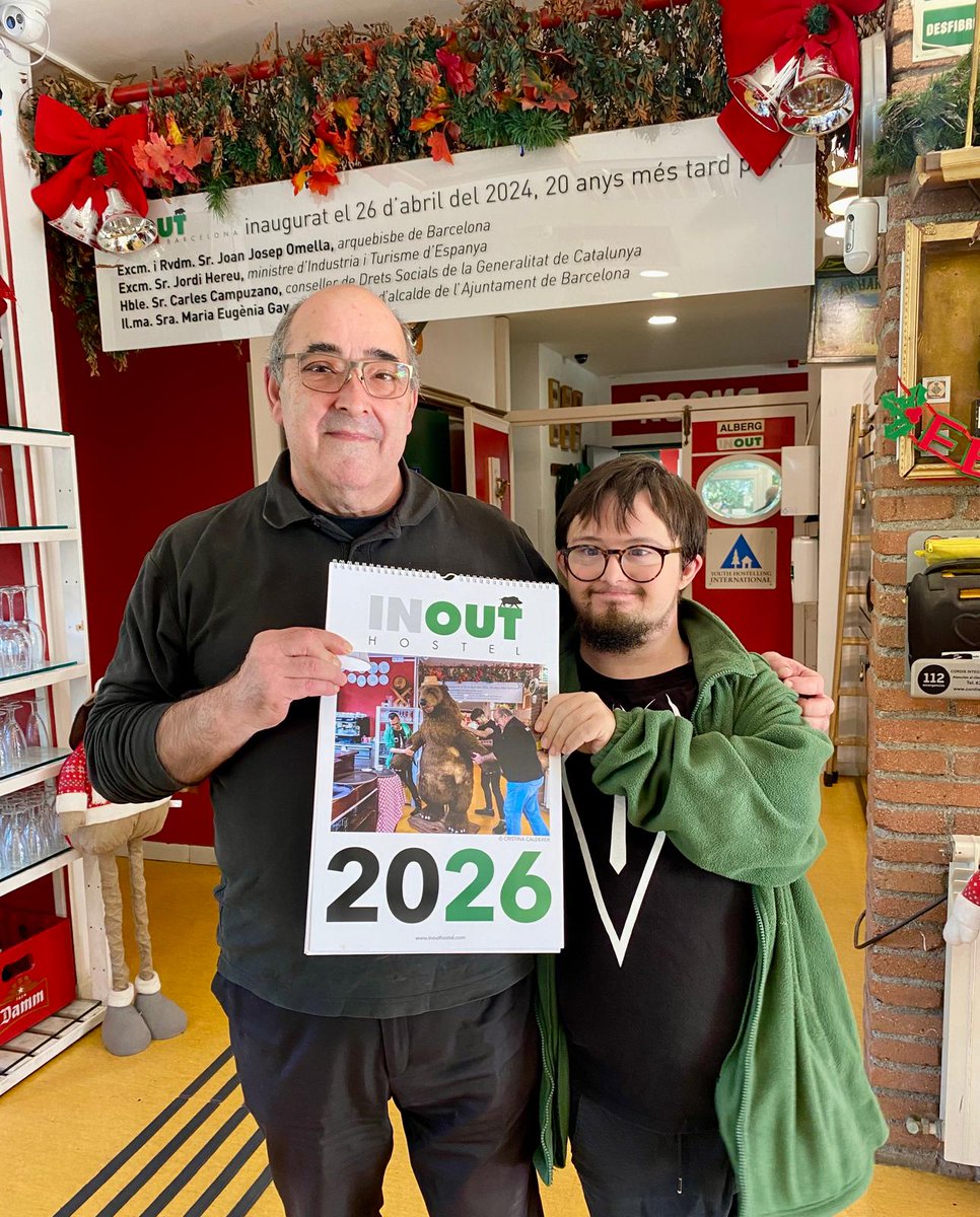 El teu propòsit d’Any Nou és ser més organitzat? 😉
La solució és el Calendari Solidari #InoutHostel 2026! 📅

Per només 10 €, emporta’t fotos úniques d’Inout i el seu entorn. 💚

Disponible al nostre restaurant.

Va… que arribarà gener i no sabràs en quin dia vius! 😄