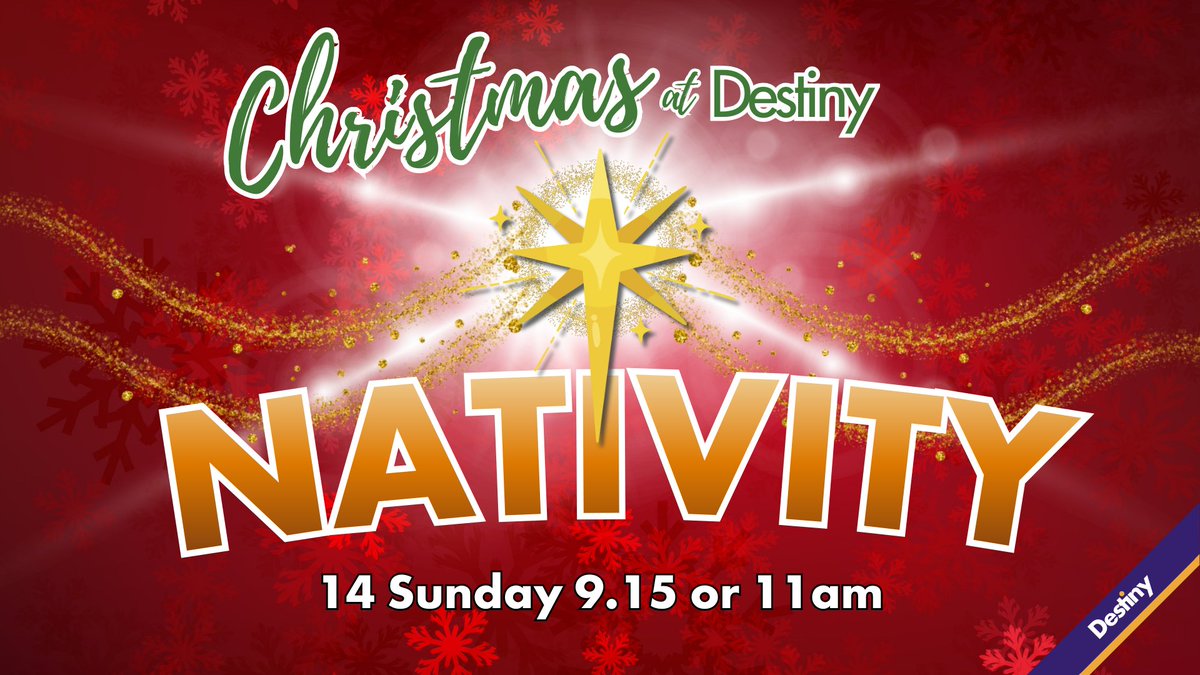 dccwakefield's tweet photo. Join us for an awesome Nativity with Destiny Sunday School this Sunday at 9.15 or 11am https://t.co/VOT1xpuLZR