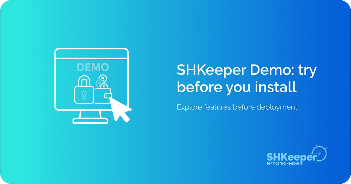 shkeeper__io's tweet photo. SHKeeper demo is live!
Test the crypto payment gateway in test environment - no install needed.

https://t.co/piPpS3jAkS 
Login: admin | Password: admin

#SHKeeper #demo #crypto https://t.co/RcuUsHmRWF