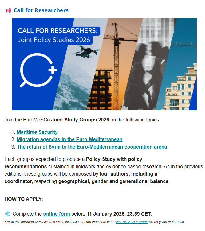 EuroMeSCo tweet media