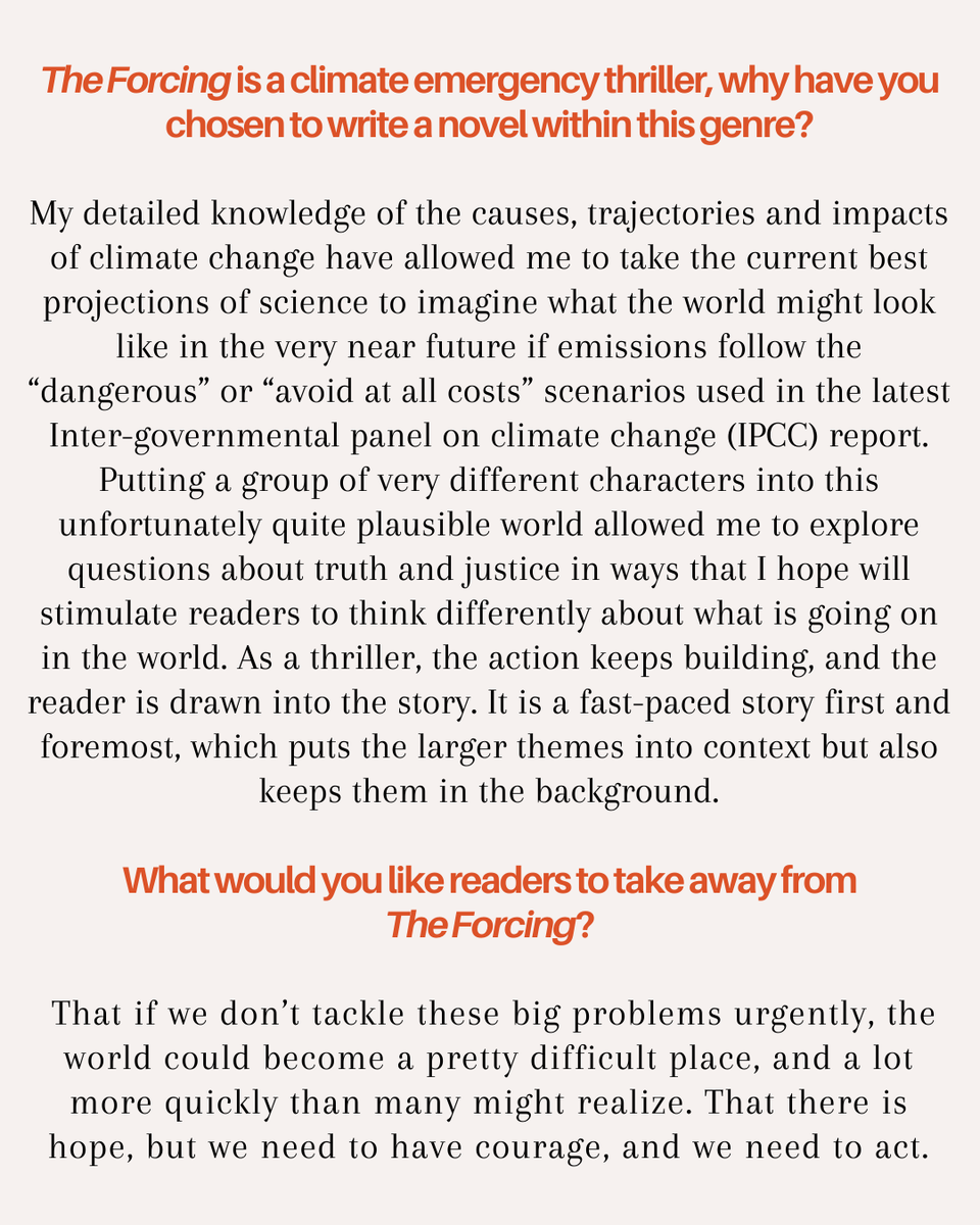 'In the beginning, God created man.
And it was pretty much downhill from there.'

Check out our throwback Q&amp;A with <a href="/Hardisty_Paul/">Paul E. Hardisty</a> on #TheForcing bk 1 in his #ClimateEmergency trilogy.

ONLY 99p on kindle (with bk 2)

🔥 amzn.to/3KMomOf 
😱 amzn.to/4547JEq 

#BookX