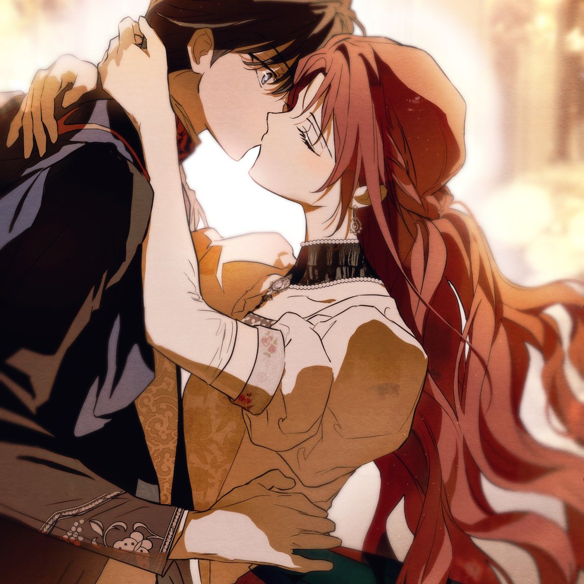 안녕하세요!! 이번 창의인재지원사업에 참여해서 제작한 gl 로판 백합 기사님 x 공주님 적발녀 웹툰 그렸습니다!! 이웃나라 공주님이 호위하던 기사님한테 갑자기 키스하면서 진행되는 내용이에요! 😍😍

투비컨티뉴드 :  tobe.aladin.co.kr/n/534988
포스타입 : posty.pe/0ogsni