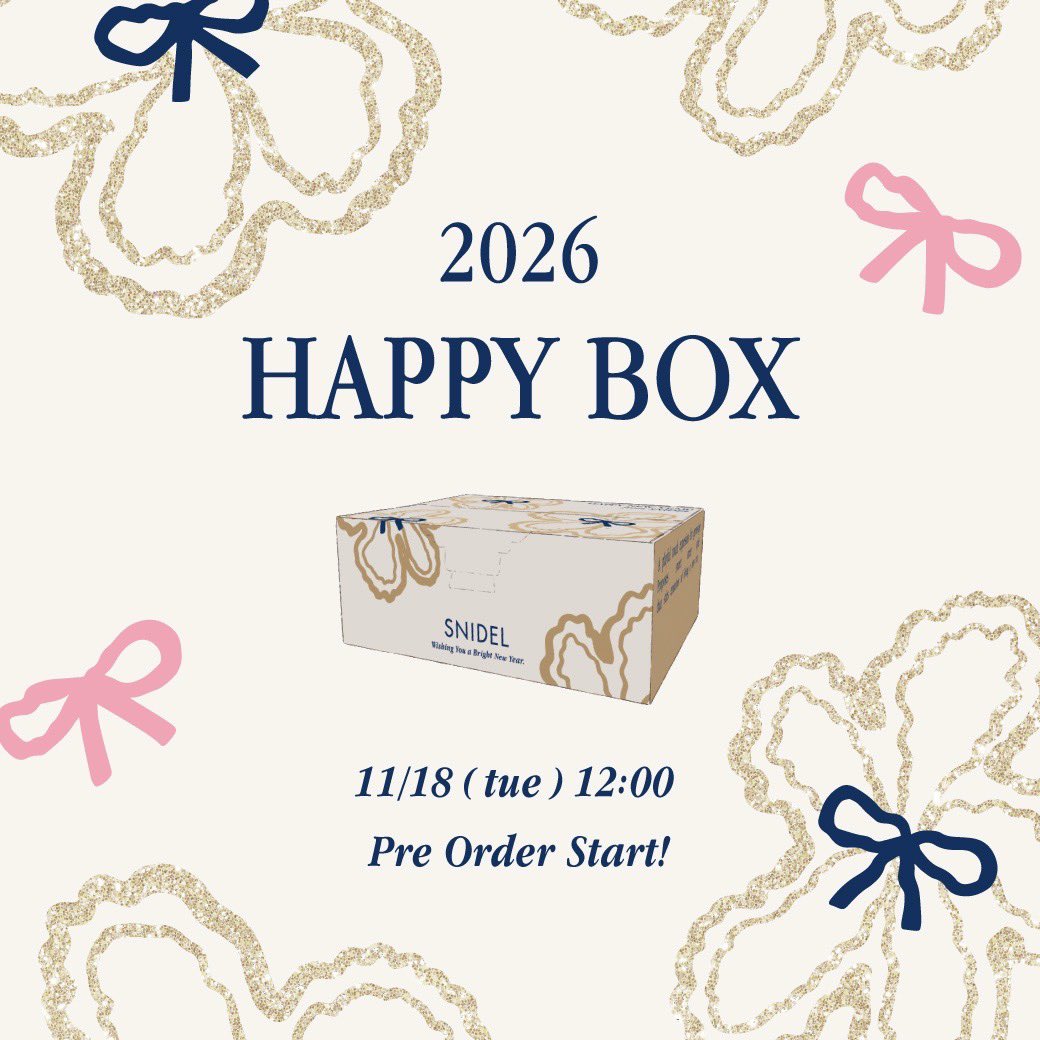 🌼2026 HAPPY BOX🌼 ご予約はこちらからチェック。 【SNIDEL公式