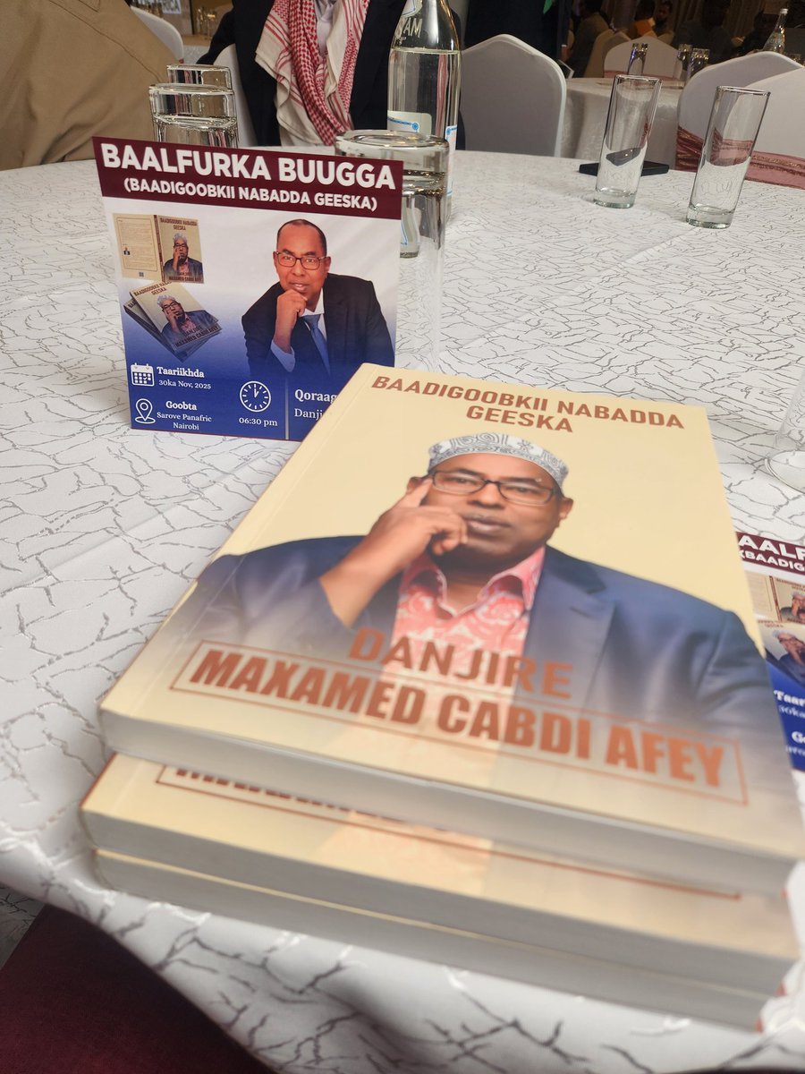 Abdullahidahire's tweet image. Congratulations on your incredible achievement 👏 @AMB_Affey thank you for sharing your words with the world. BAADIGOOBKII NABADDA GEESKA  will definitely inspire generations to come, a diplomat par excellence @ASHAKURHUSSEIN @ahmednasirlaw @AbdikadirMohami @Moadow
@MPyusufhassan…
