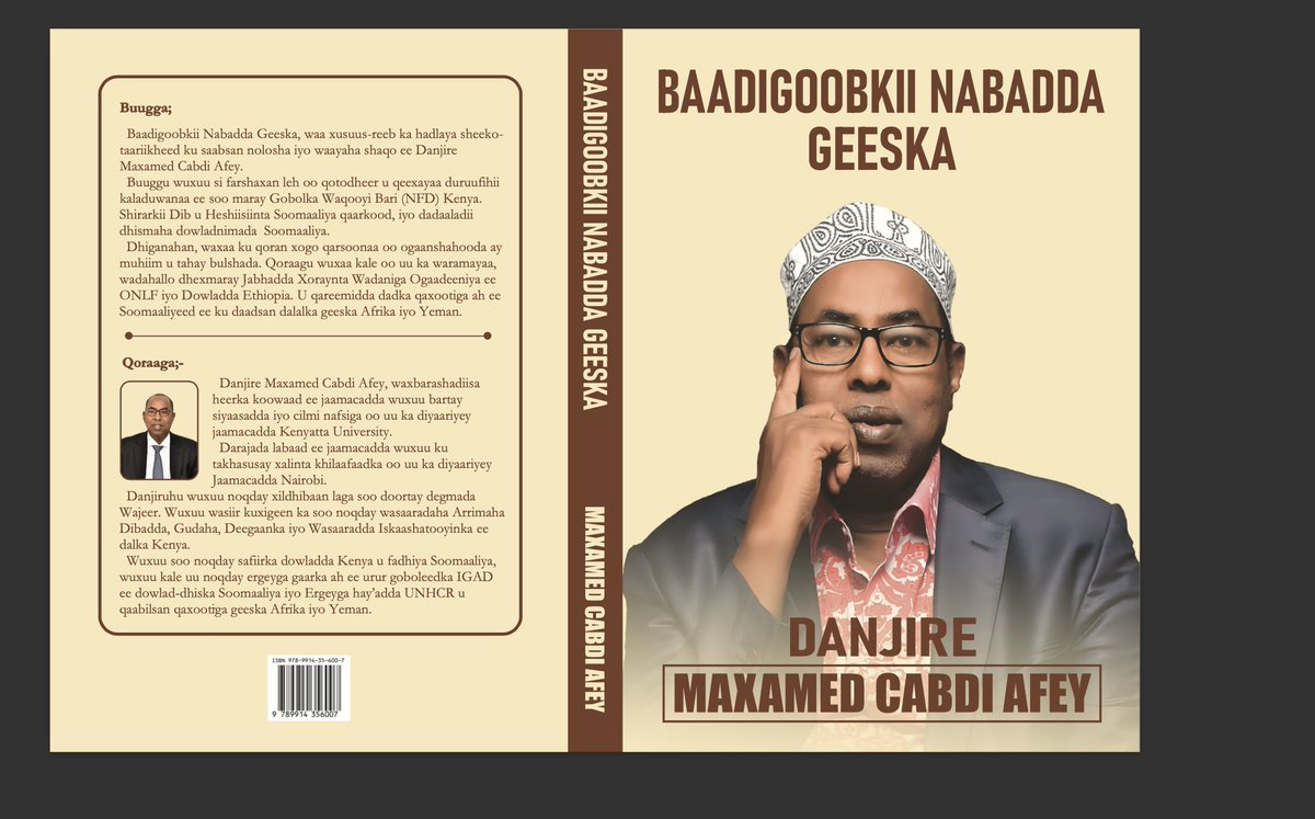 Abdullahidahire's tweet image. Congratulations on your incredible achievement 👏 @AMB_Affey thank you for sharing your words with the world. BAADIGOOBKII NABADDA GEESKA  will definitely inspire generations to come, a diplomat par excellence @ASHAKURHUSSEIN @ahmednasirlaw @AbdikadirMohami @Moadow
@MPyusufhassan…