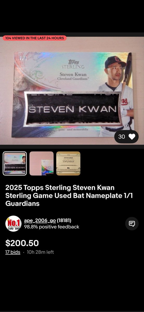 sometimes I feel like a bad collector for disliking cards like this. a 1/1 relic of the player I supercollect should be a chase card, right? but I just don’t care for them

anyways, just a reminder to collect what you love