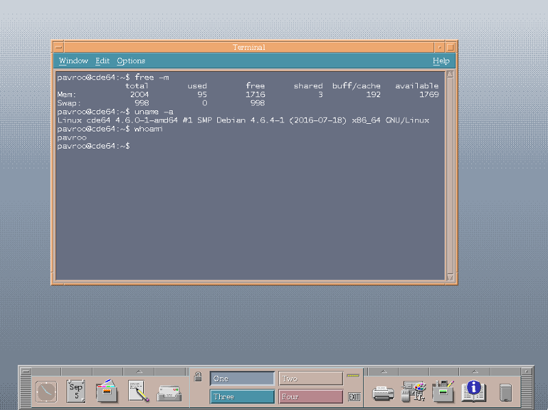 SparkyLinux's tweet image. The very old fashion CDE desktop (Common Desktop Environment) has been updated up to 2.5.3 on Sparky 8 &amp;amp; testing (9) amd64 only #linux #sparkylinux #debian